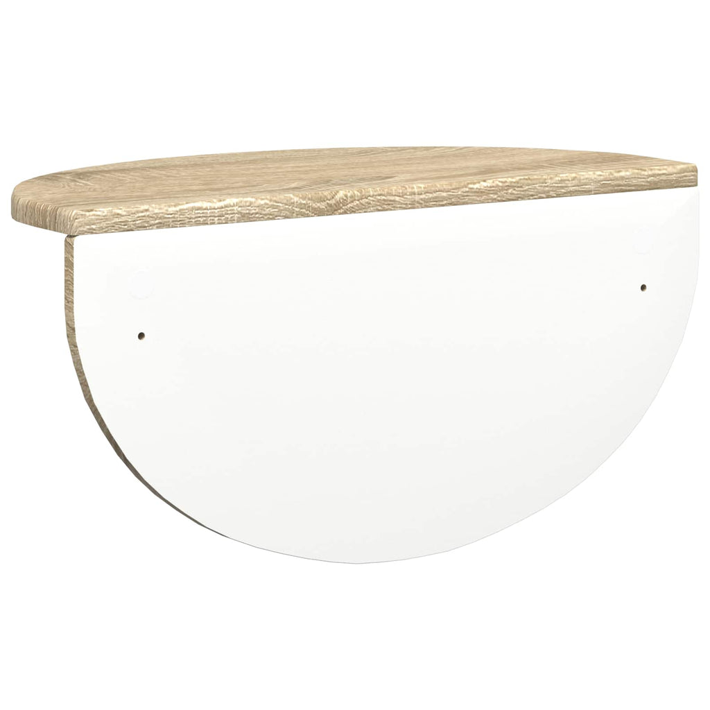 Scaffale da parete 2 pcs Rovere Sonoma 48 x 24 x 24 cm