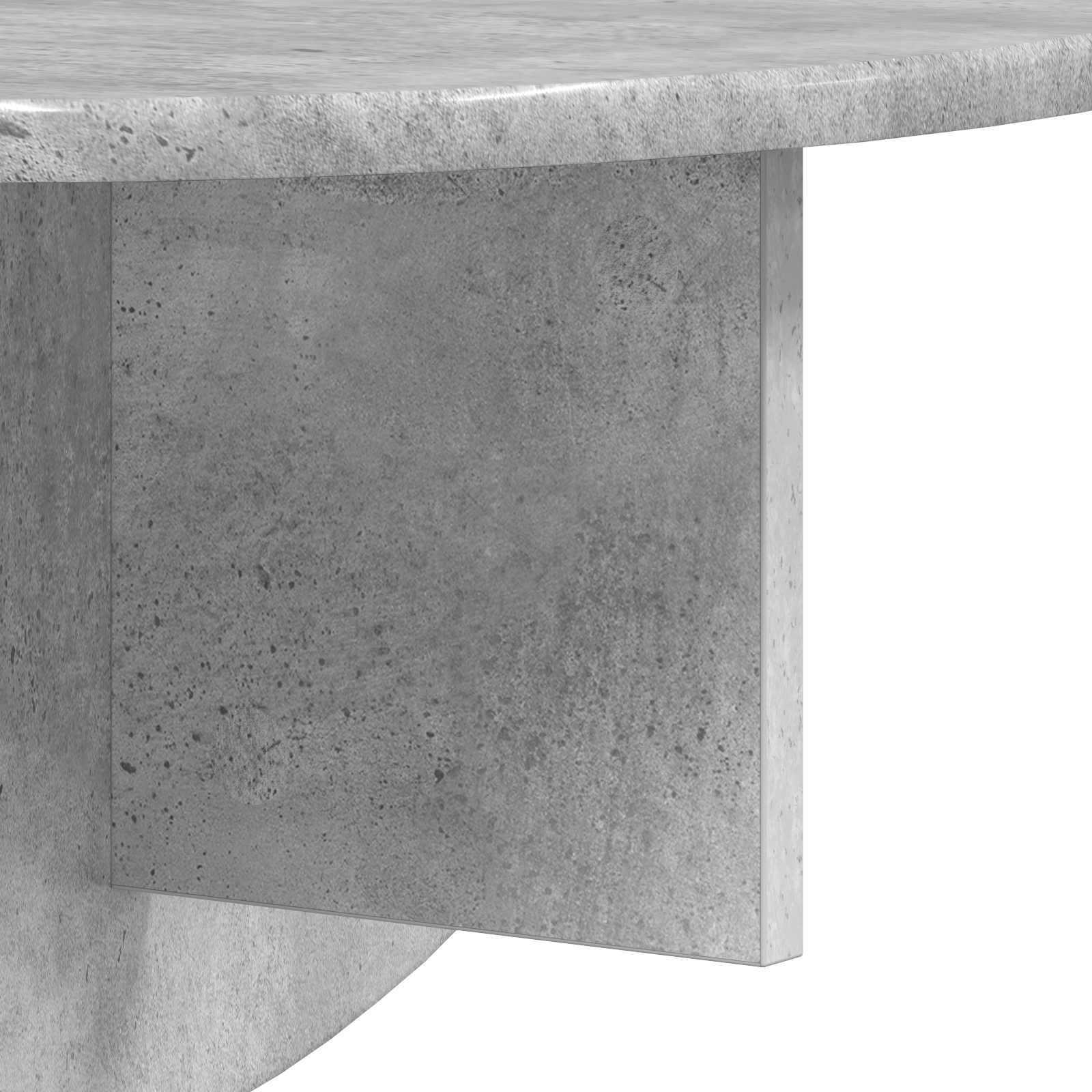 Scaffale da parete 2 pcs Grigio cemento 48 x 24 x 24 cm