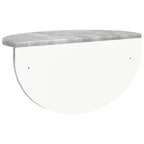 Scaffale da parete 2 pcs Grigio cemento 48 x 24 x 24 cm