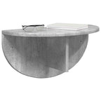 Scaffale da parete 2 pcs Grigio cemento 48 x 24 x 24 cm
