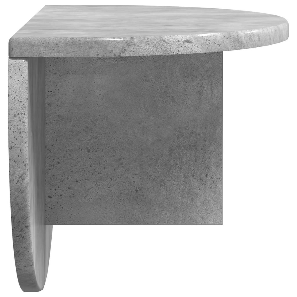 Scaffale da parete 2 pcs Grigio cemento 48 x 24 x 24 cm