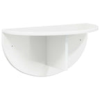 Scaffale da parete Bianco Lucido 48 x 24 x 24 cm