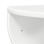 Scaffale da parete 2 pcs Bianco Lucido 48 x 24 x 24 cm
