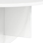 Scaffale da parete 2 pcs Bianco Lucido 48 x 24 x 24 cm
