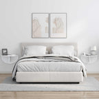 Scaffale da parete 2 pcs Bianco Lucido 48 x 24 x 24 cm