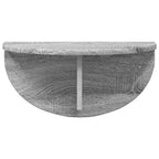 Scaffale da parete 2 pcs Grigio Sonoma 48 x 24 x 24 cm