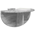 Scaffale da parete 2 pcs Grigio Sonoma 48 x 24 x 24 cm
