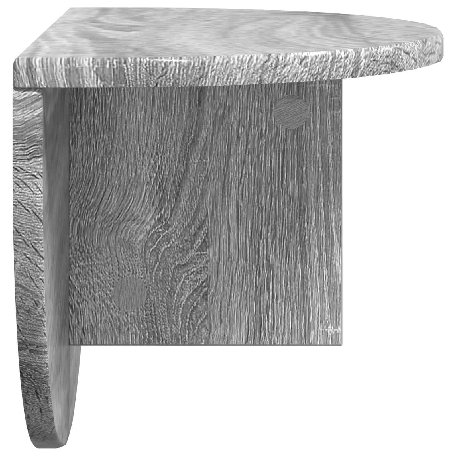 Scaffale da parete 2 pcs Grigio Sonoma 48 x 24 x 24 cm