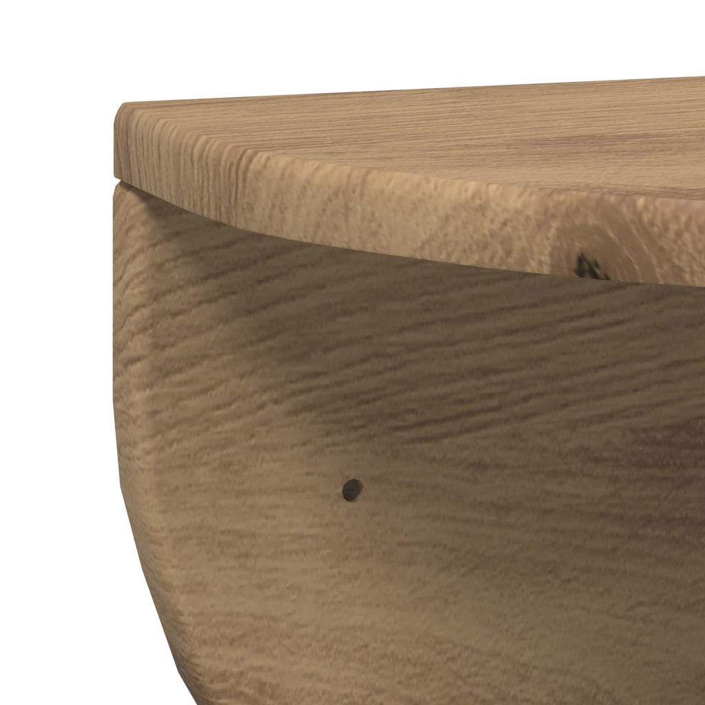 Scaffale da parete 2 pcs Rovere artigianale 48 x 24 x 24 cm