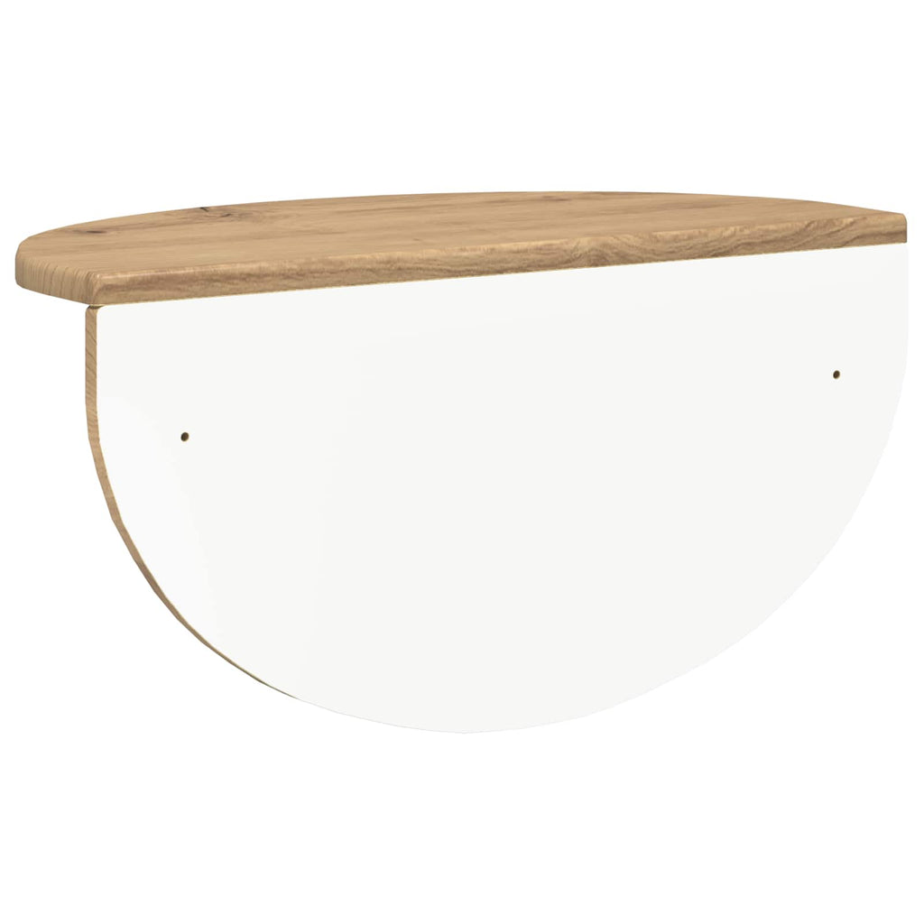 Scaffale da parete 2 pcs Rovere artigianale 48 x 24 x 24 cm