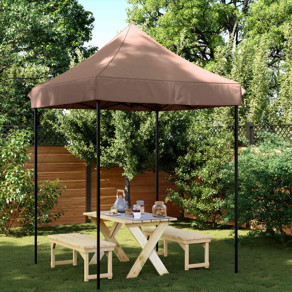 Tenda Party Marrone 200 x 200 x 306 cm Tessuto Oxford