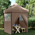 Tenda Party Marrone 200 x 200 x 306 cm Tessuto Oxford