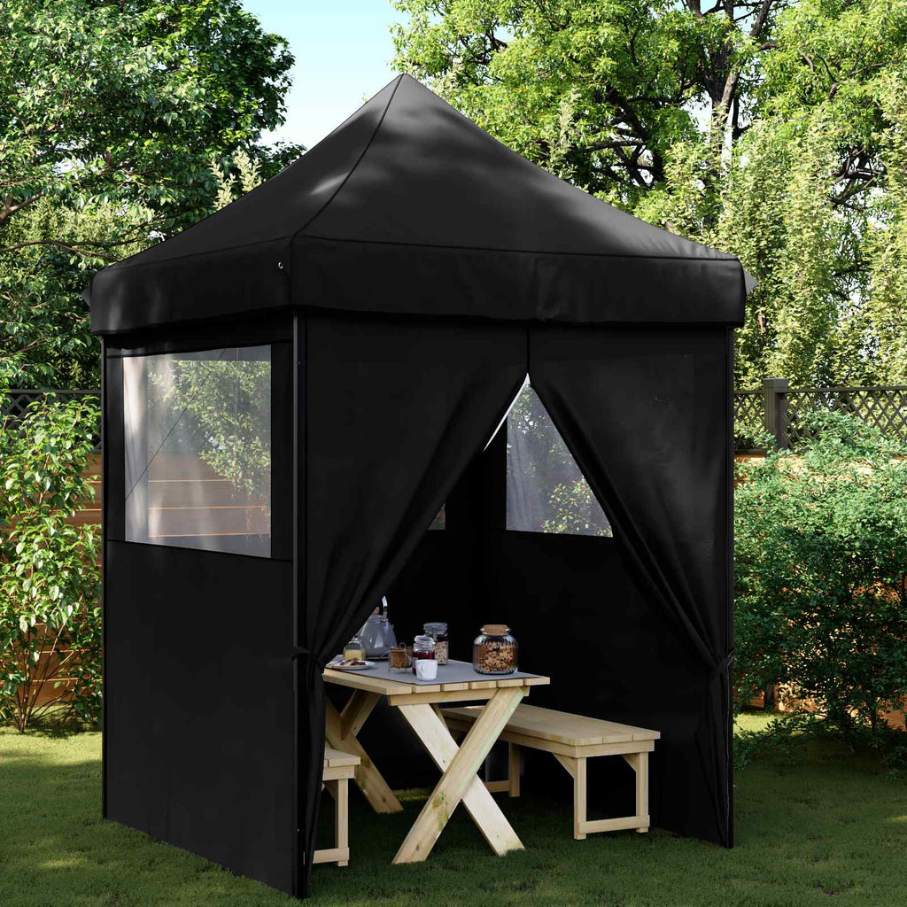 Tenda Party Nero 200 x 200 x 306 cm Tessuto Oxford
