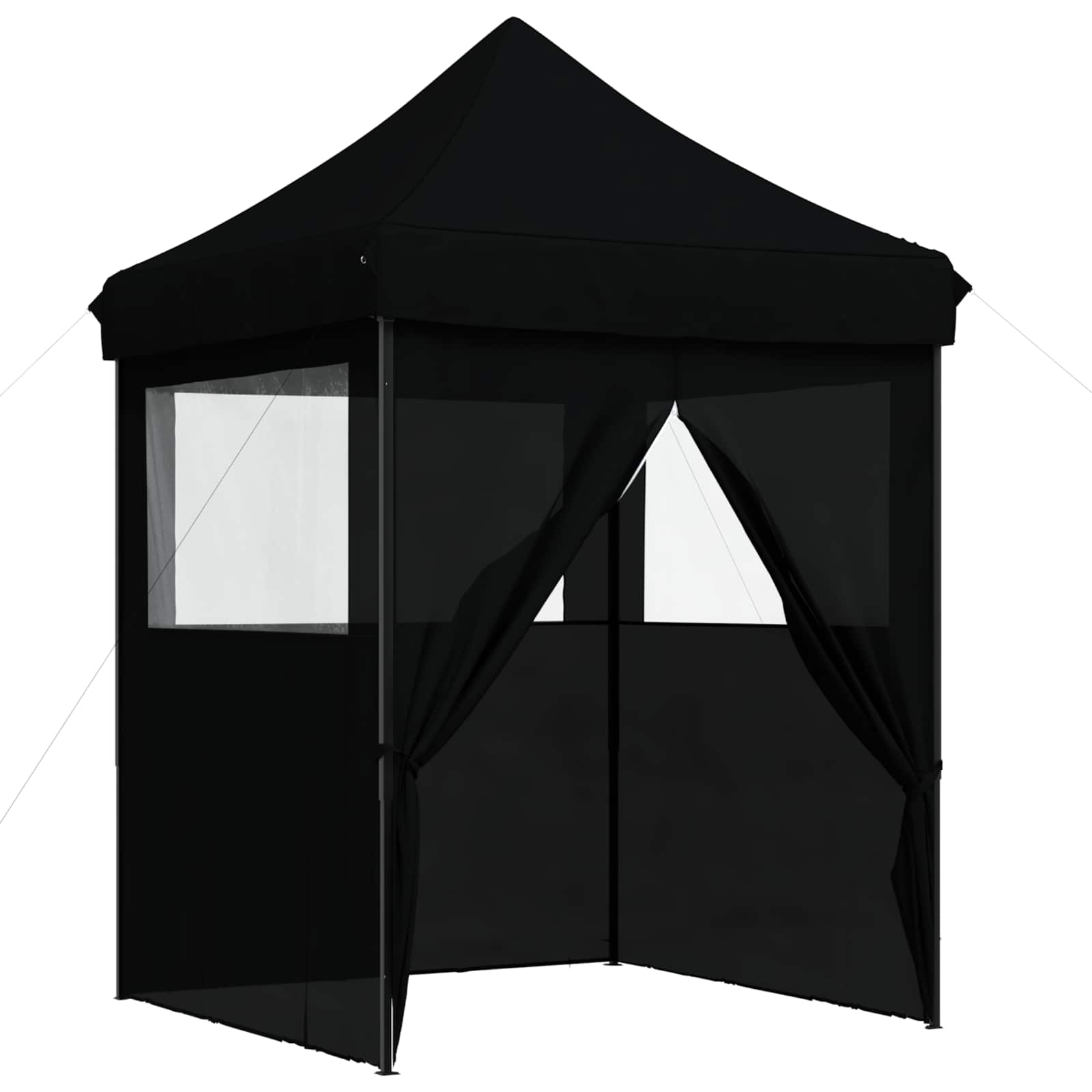 Tenda Party Nero 200 x 200 x 306 cm Tessuto Oxford