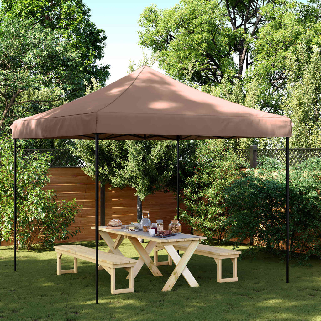 Tenda Party Marrone 292 x 292 x 315 cm Tessuto Oxford