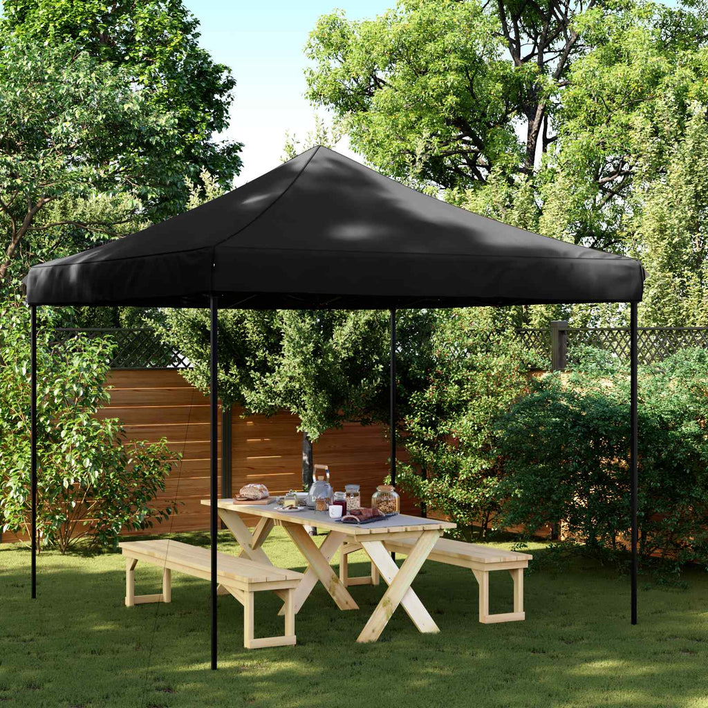 Tenda Party Nero 292 x 292 x 315 cm Tessuto Oxford