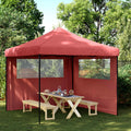 Tenda Party Borgogna 292 x 292 x 315 cm Tessuto Oxford