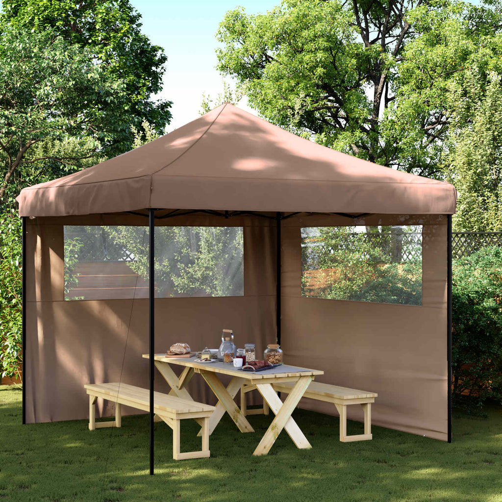 Tenda Party Marrone 292 x 292 x 315 cm Tessuto Oxford