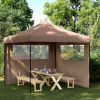 Tenda Party Marrone 292 x 292 x 315 cm Tessuto Oxford