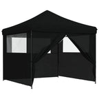 Tenda Party Nero 292 x 292 x 315 cm Tessuto Oxford