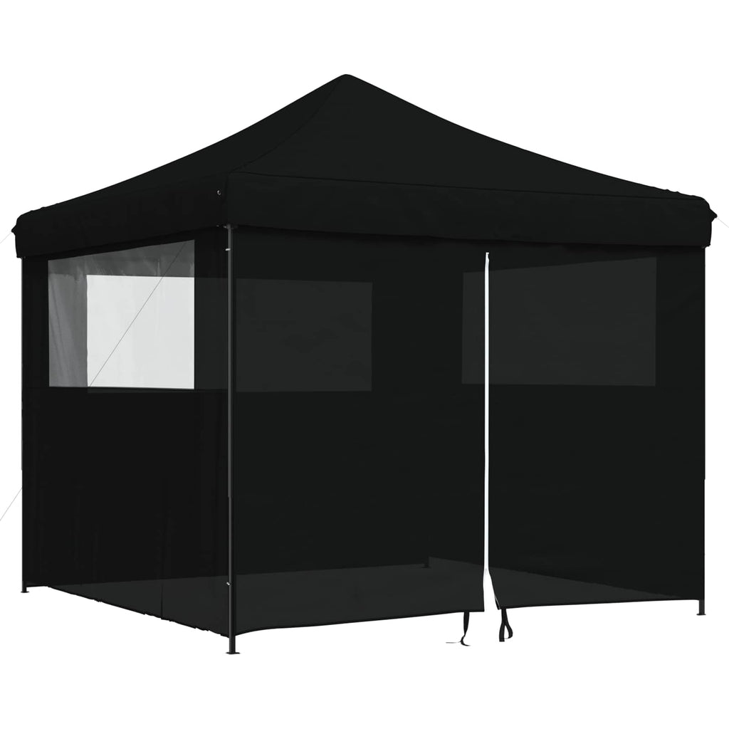 Tenda Party Nero 292 x 292 x 315 cm Tessuto Oxford