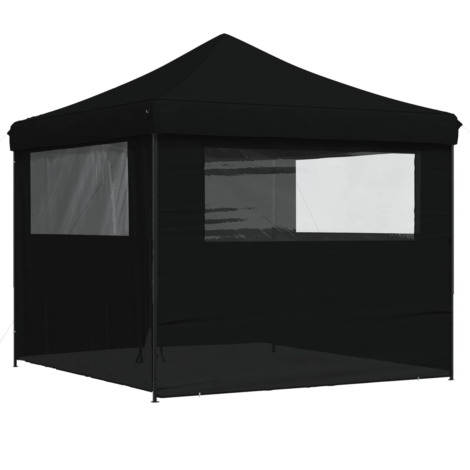 Tenda Party Nero 292 x 292 x 315 cm Tessuto Oxford