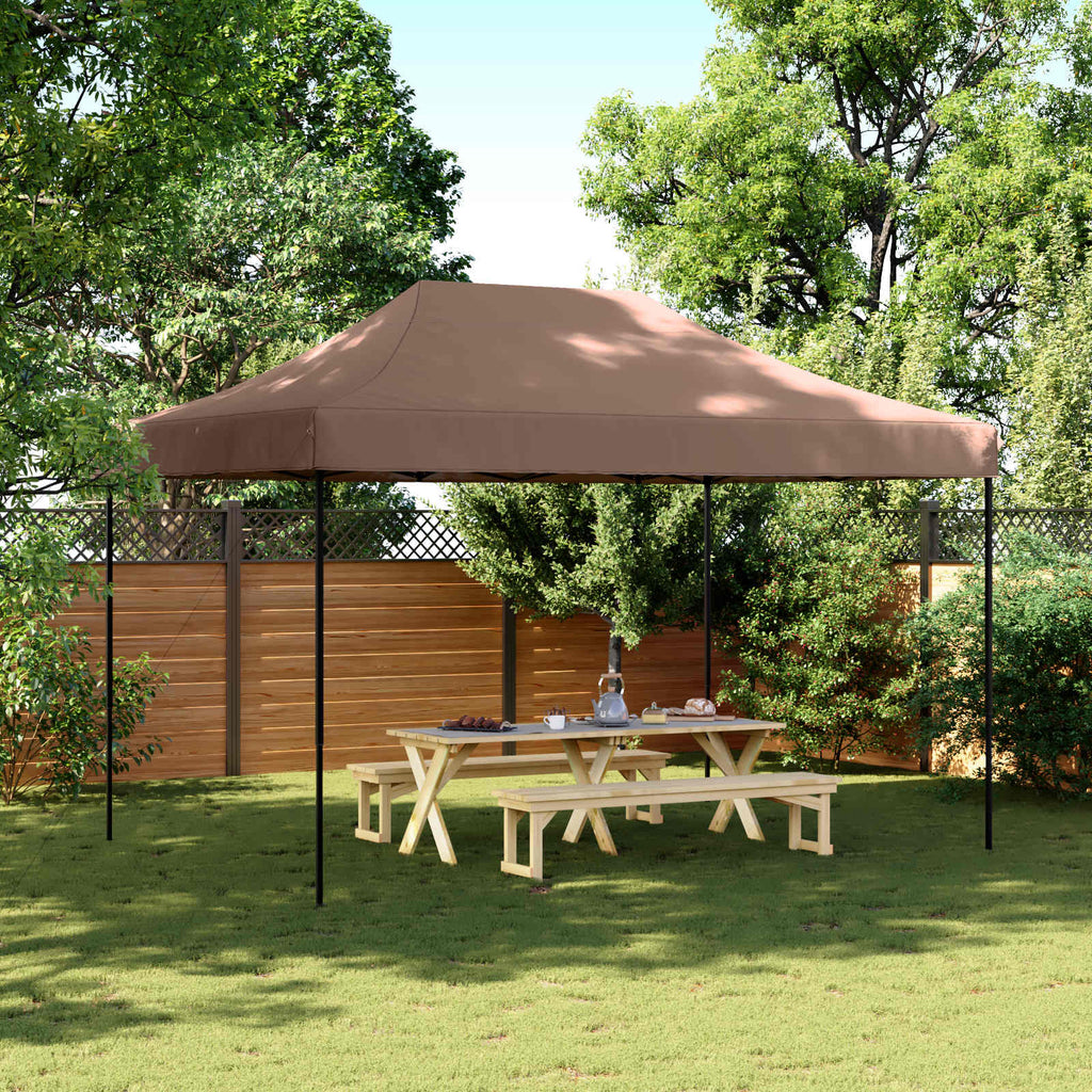 Tenda Party Marrone 279 x 410 x 315 cm Tessuto Oxford