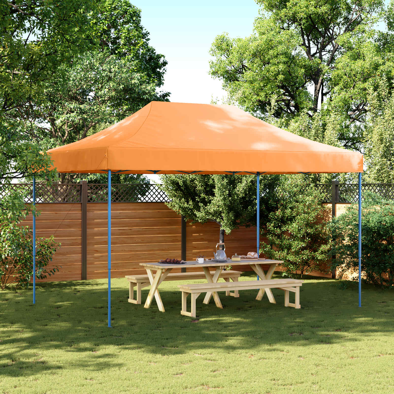 Tenda Party Arancione 292 x 440 x 315 cm Tessuto Oxford