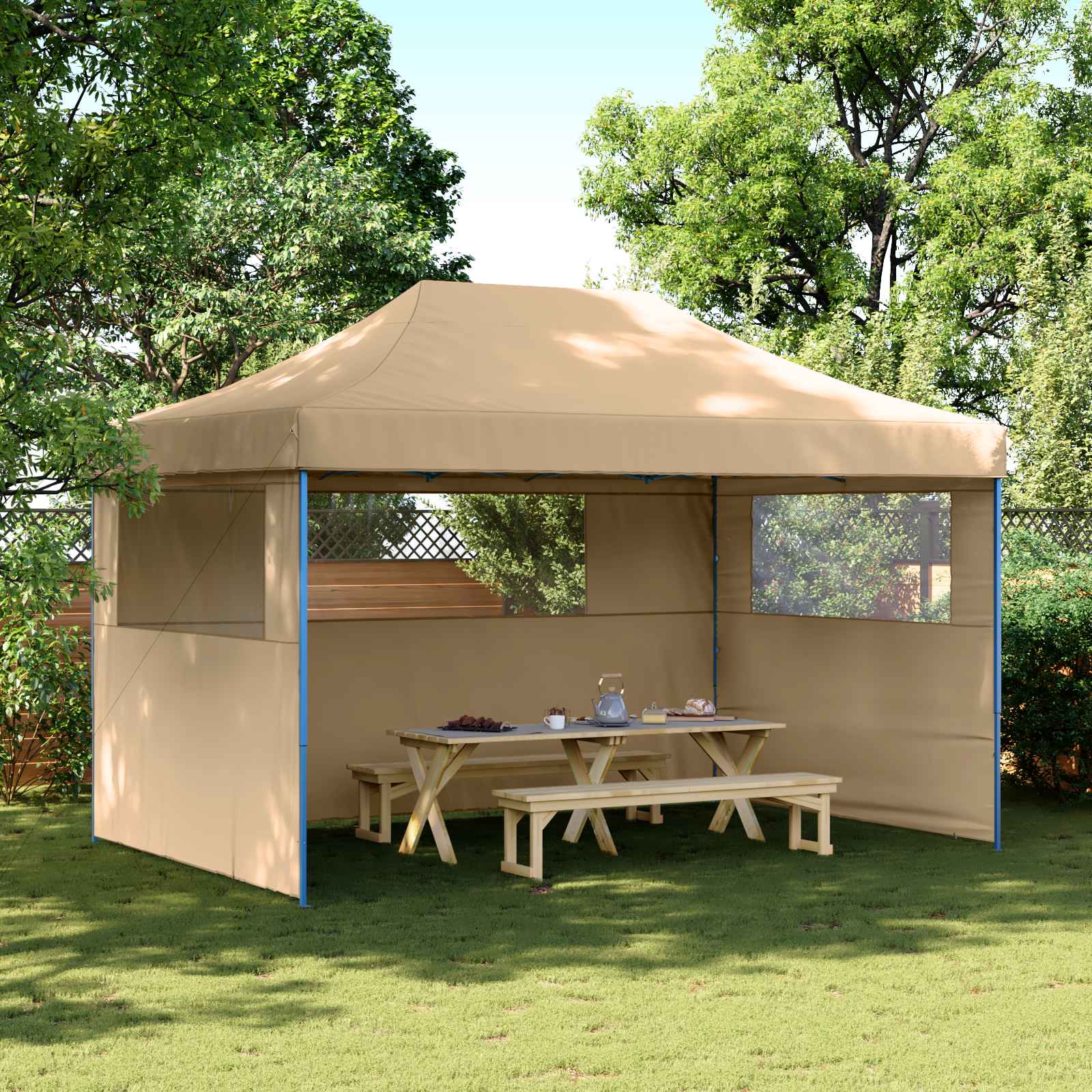 Tenda Party Beige 292 x 440 x 315 cm Tessuto Oxford