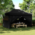 Tenda Party Nero 292 x 440 x 315 cm Tessuto Oxford