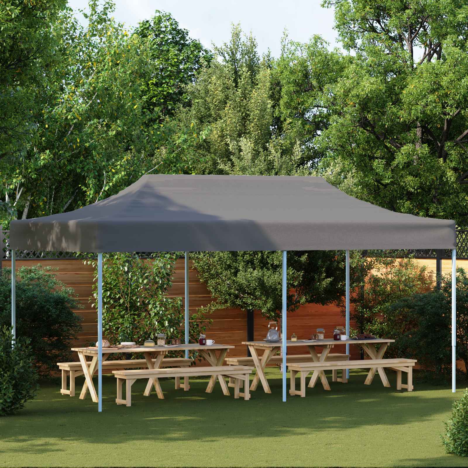 Tenda Party Antracite 291 x 580 x 315 cm Tessuto Oxford