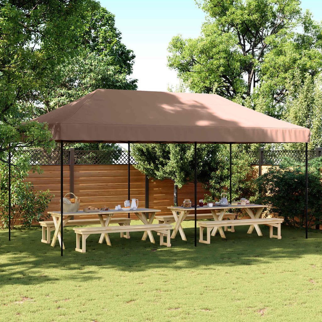 Tenda Party Marrone 292 x 580 x 315 cm Tessuto Oxford
