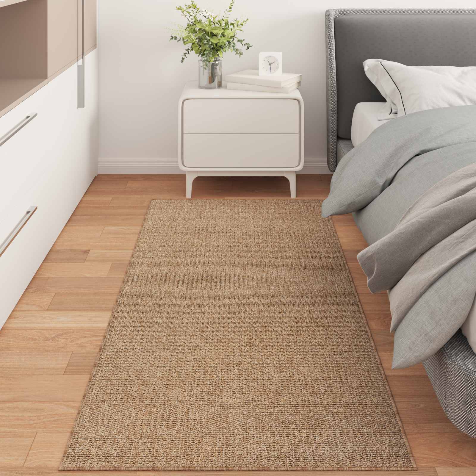 Tappeti per area AGIRA Naturale 200 x 80 cm Poliestere