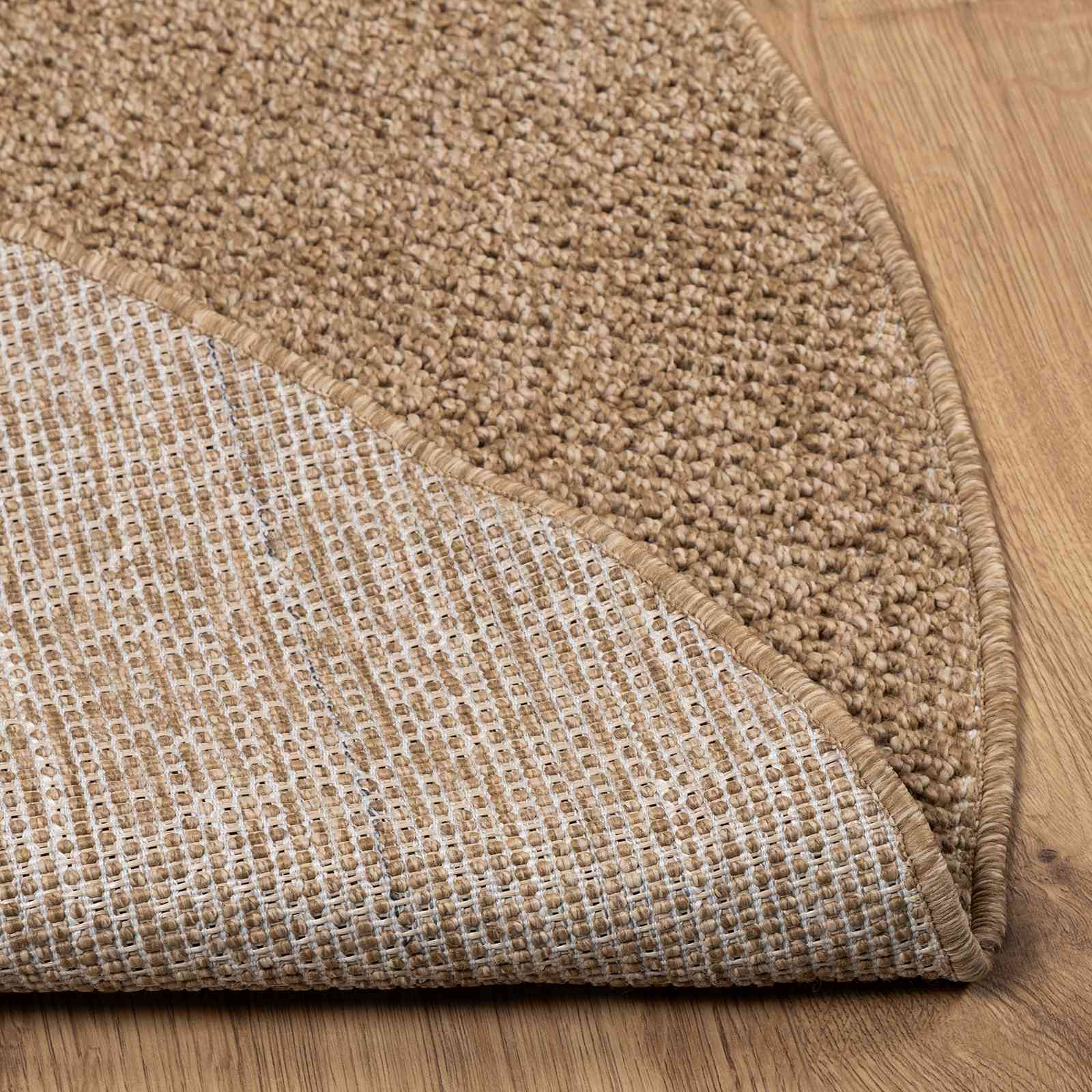 Tappeti per area Rotondo AGIRA Naturale Ø 120 CM Poliestere
