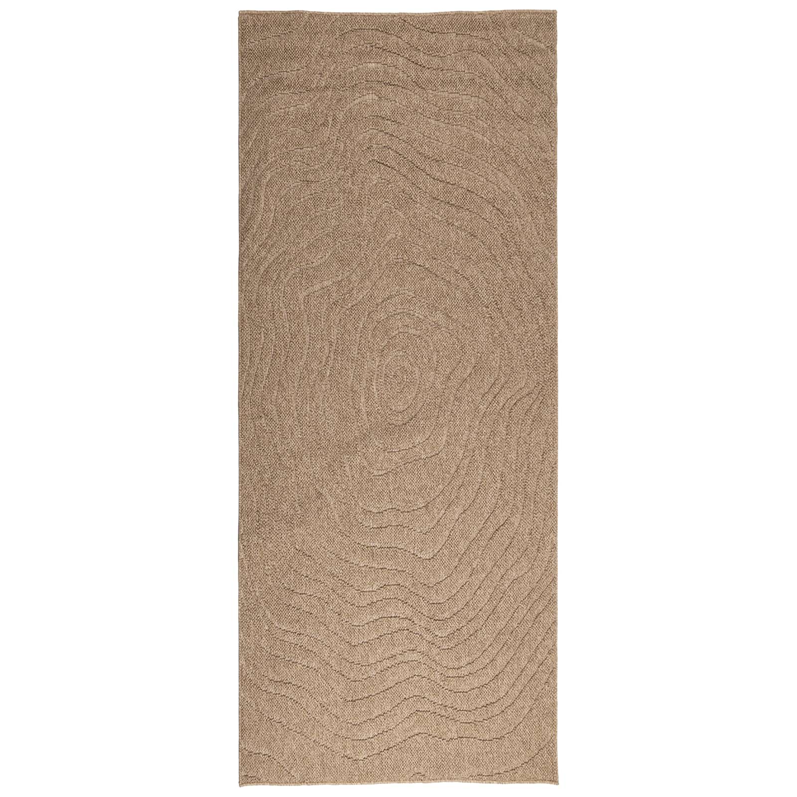 Tappeti per area Moiré AGIRA Naturale 200 x 80 cm Poliestere