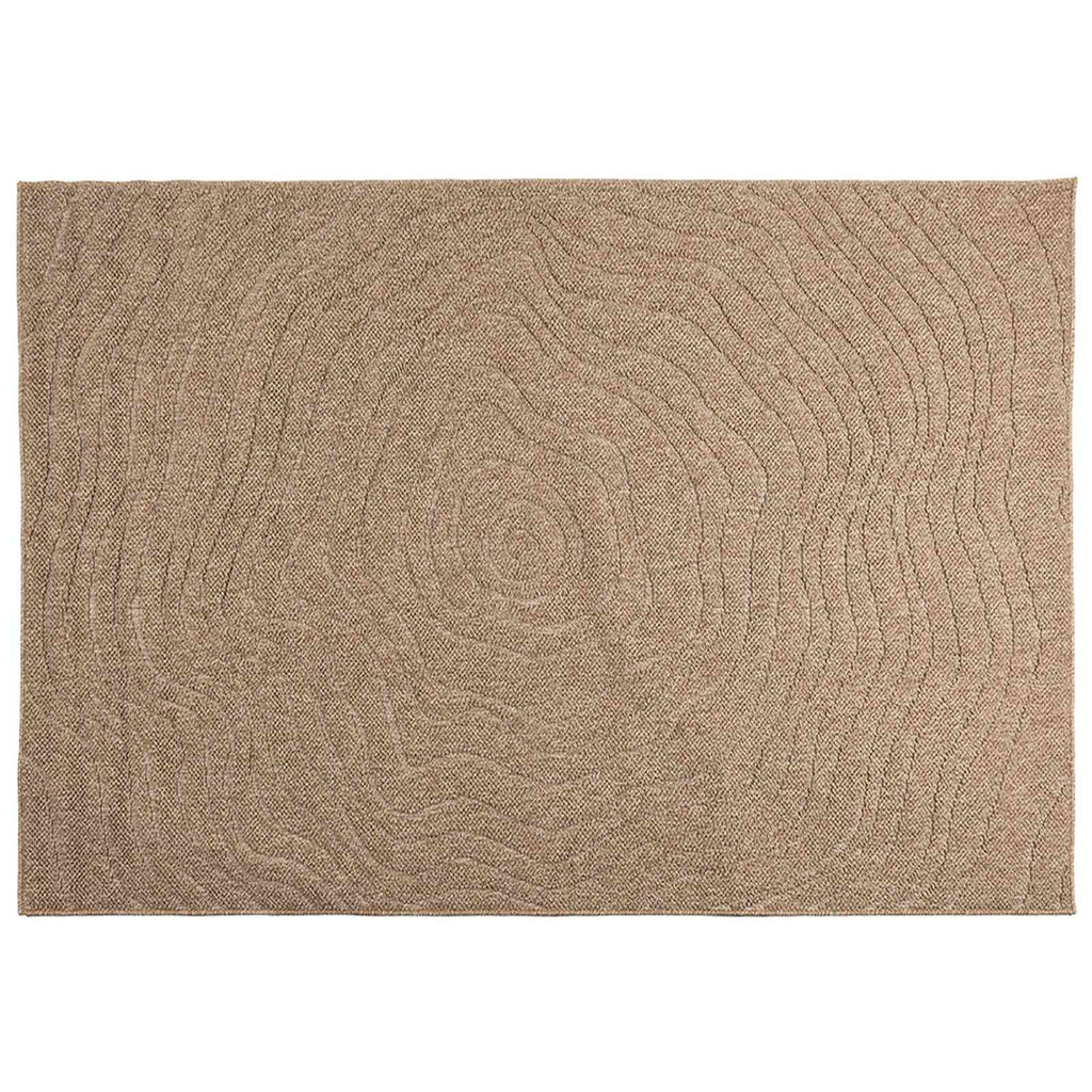 Tappeti per area Moiré AGIRA Naturale 170 x 120 cm Poliestere