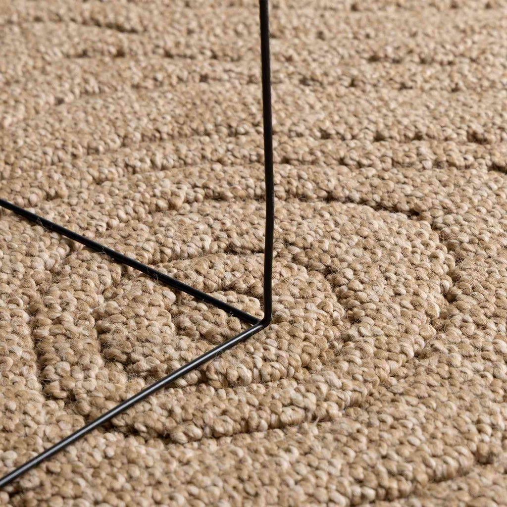 Tappeti per area Moiré AGIRA Naturale 230 x 160 cm Poliestere