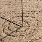Tappeti per area Moiré AGIRA Naturale 230 x 160 cm Poliestere