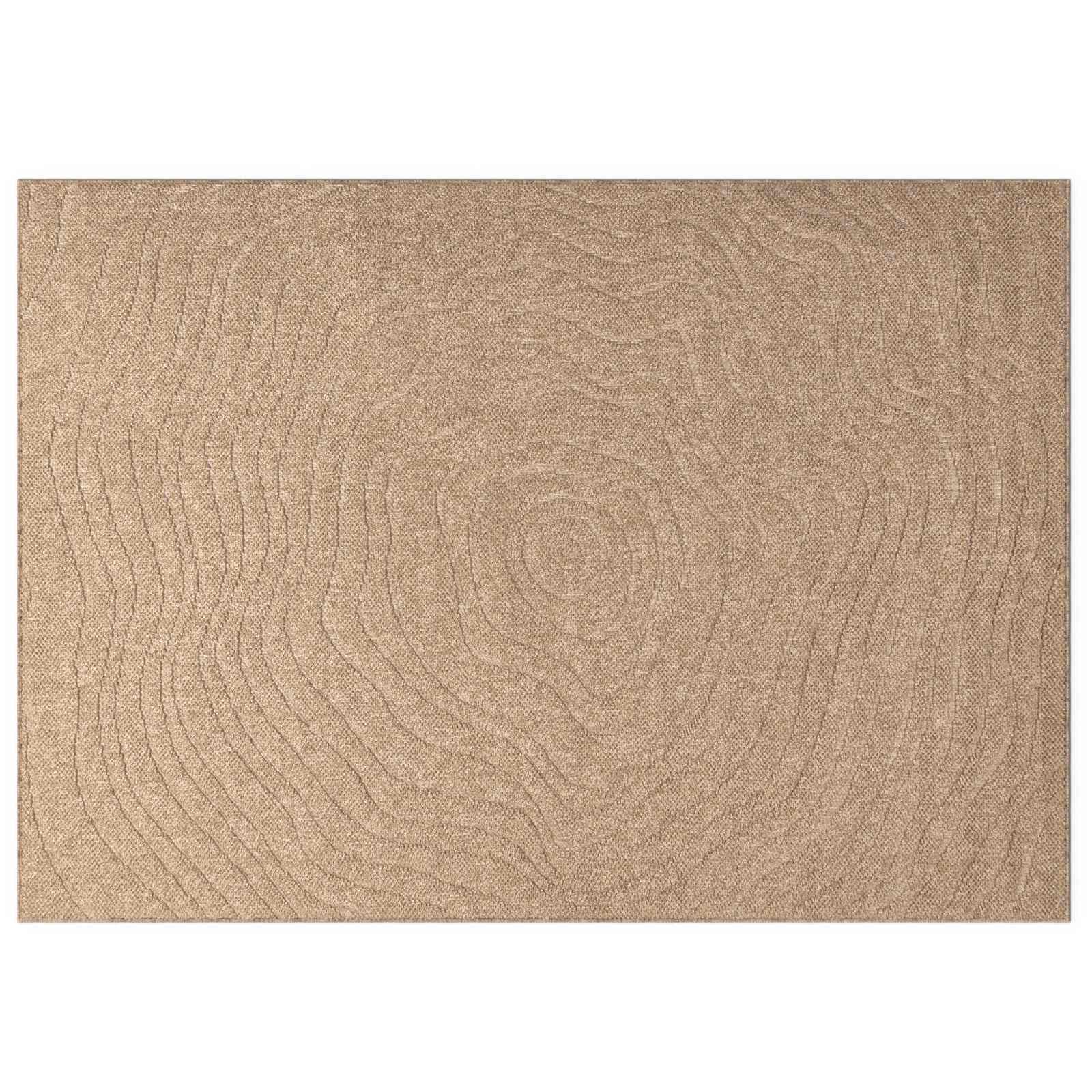 Tappeti per area Moiré AGIRA Naturale 280 x 200 cm Poliestere