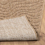 Tappeti per area Moiré AGIRA Naturale 200 x 200 cm Poliestere