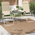Tappeti per area Moiré AGIRA Naturale 200 x 200 cm Poliestere