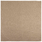 Tappeti per area Moiré AGIRA Naturale 200 x 200 cm Poliestere