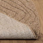 Tappeti per area Moiré Rotondo AGIRA Naturale Ø 120 CM