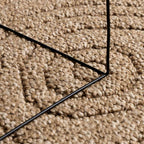 Tappeti per area Moiré Rotondo AGIRA Naturale Ø 120 CM