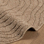Tappeti per area Moiré Rotondo AGIRA Naturale Ø 120 CM