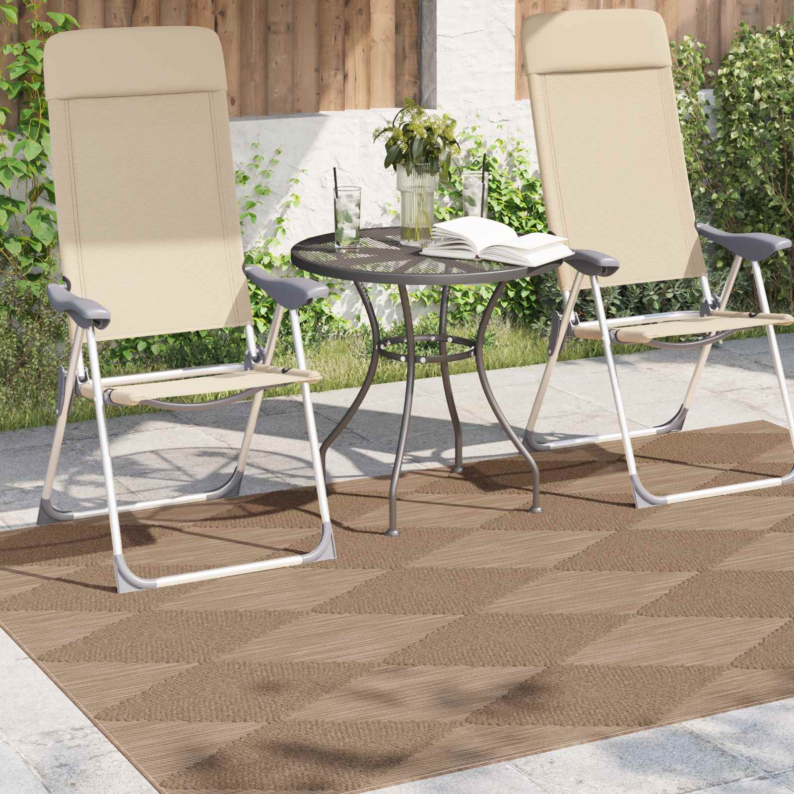 Tappeti per area AGIRA Naturale 170 x 120 cm Poliestere