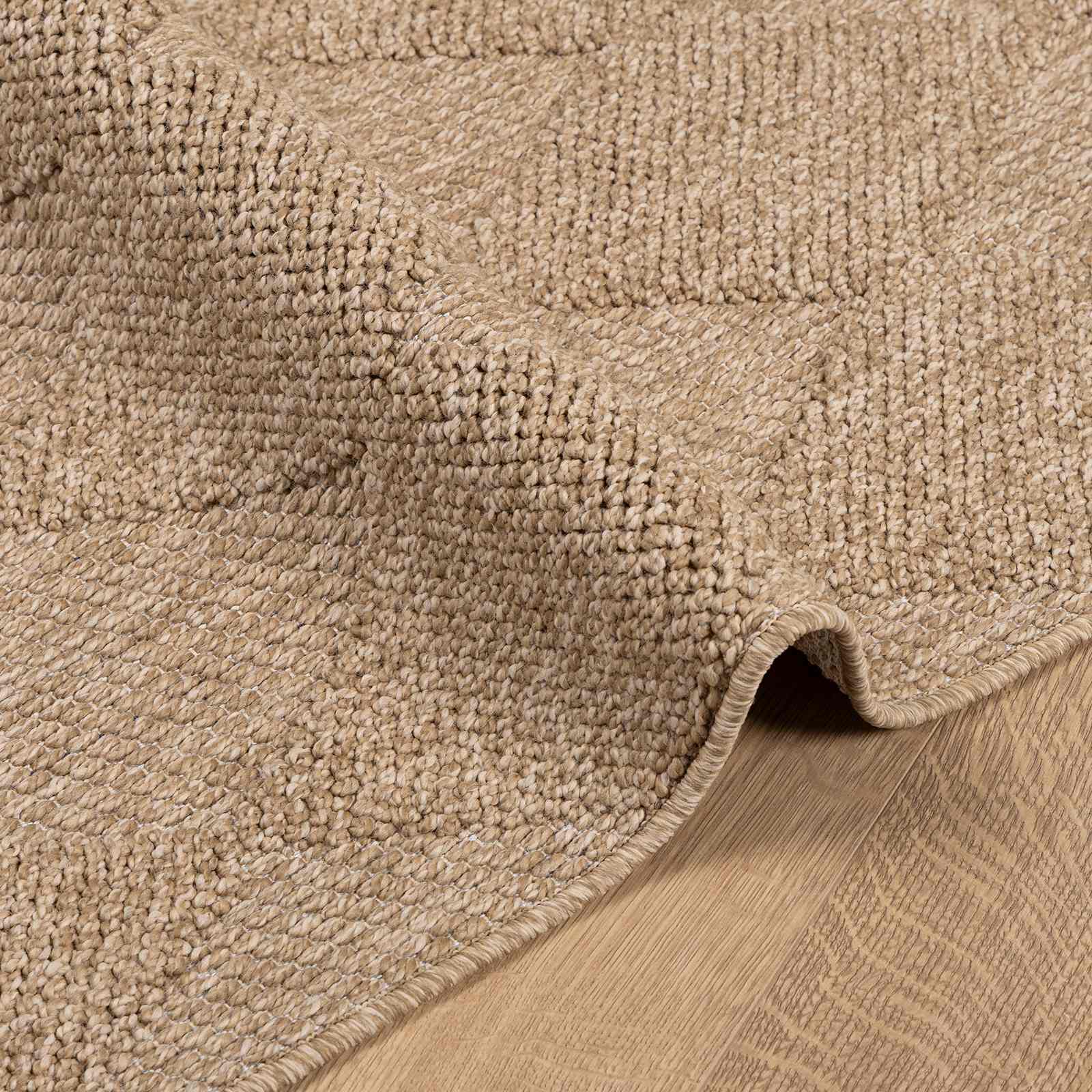 Tappeti per area Quadrato AGIRA Naturale 200 x 200 cm
