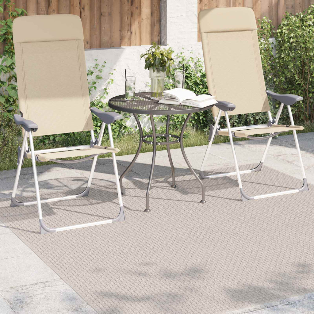 Tappeti per area Quadrato FARO Crema 120 x 120 cm Poliestere