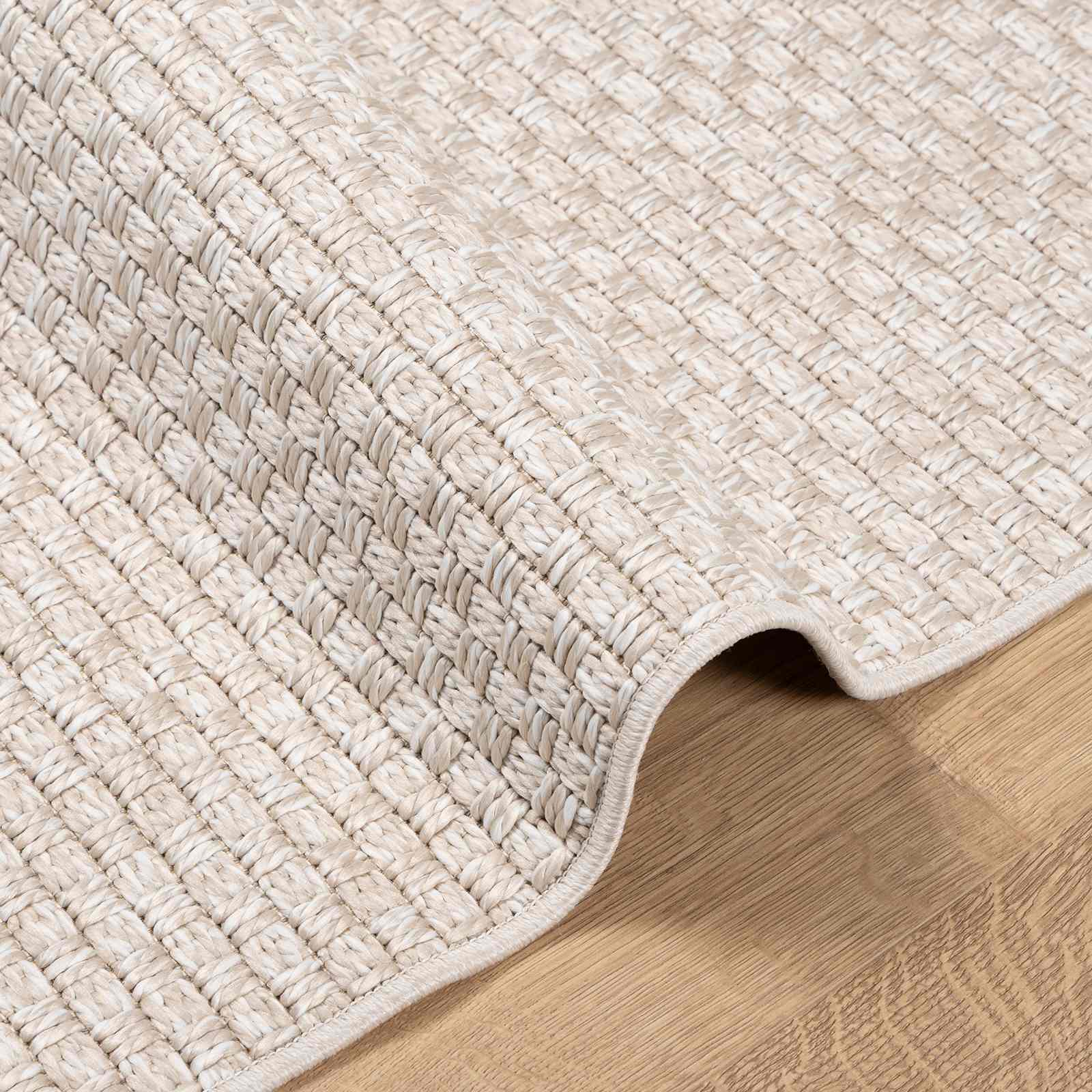 Tappeti per area Quadrato FARO Crema 240 x 240 cm Poliestere
