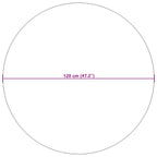 Tappeti per area Rotondo FARO Crema Ø 120 CM Poliestere